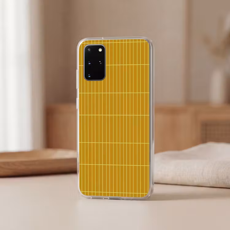 Telefoonhoesje - Tegels - Verticaal - Mosterdgeel — 3