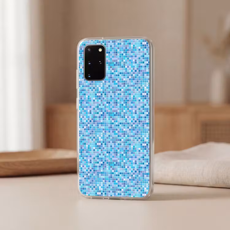 Telefoonhoesje - Mozaïek - Patroon - Turquoise — 3