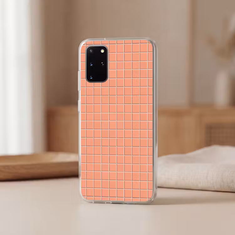 Telefoonhoesje - Patroon - Tegels - Perzik — 3