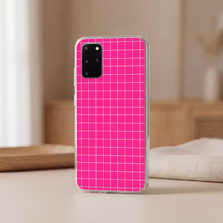 Telefoonhoesje - Tegels - Vierkant - Fuchsia — 3