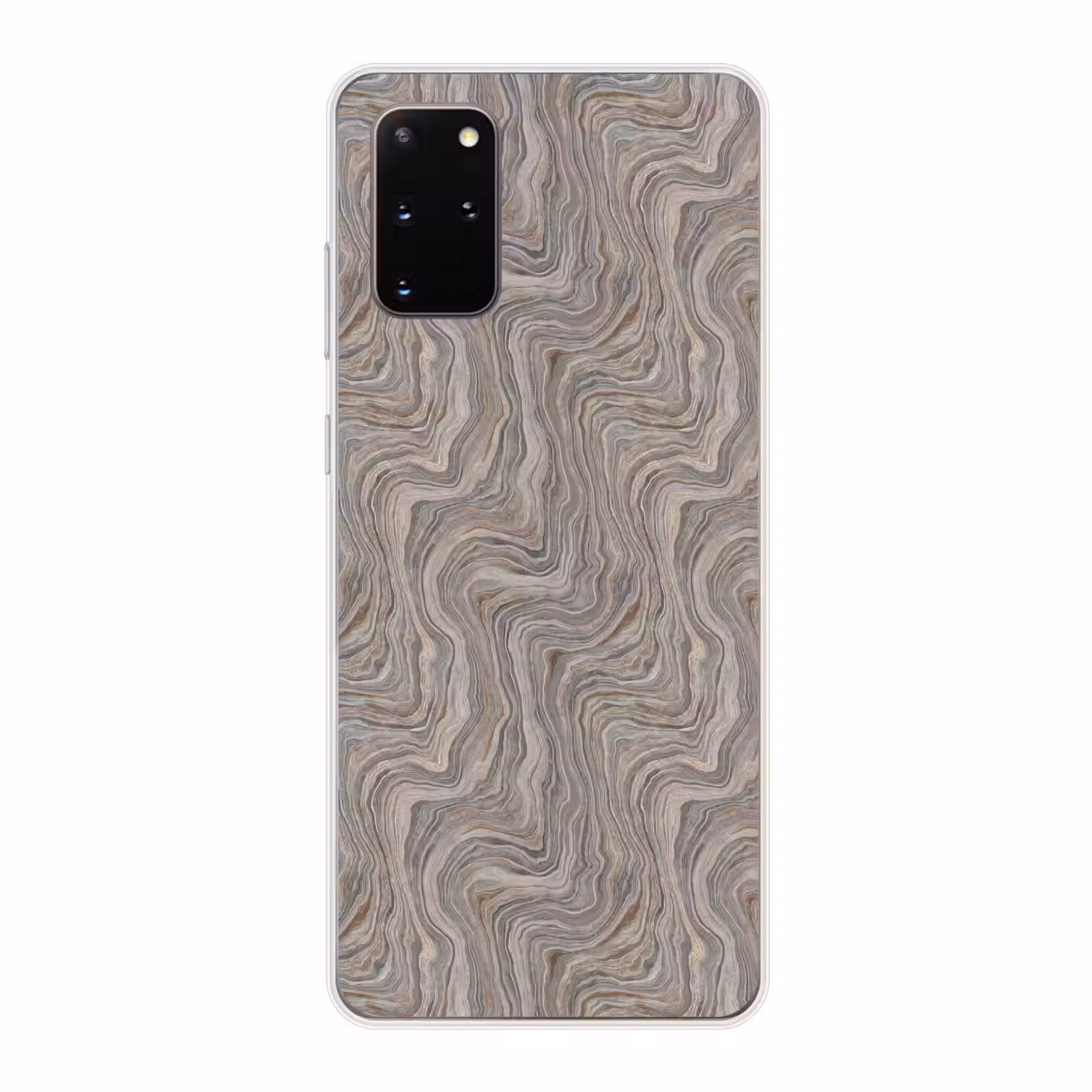 Telefoonhoesje - Patroon - Textuur - Grijs — 1