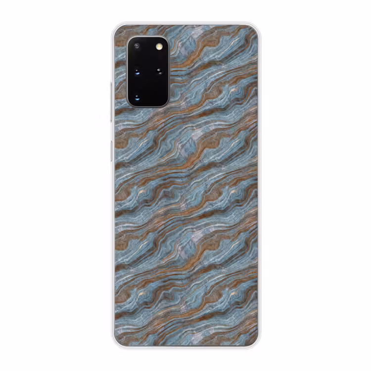 Telefoonhoesje - Patroon - Steen - Blauw — 1