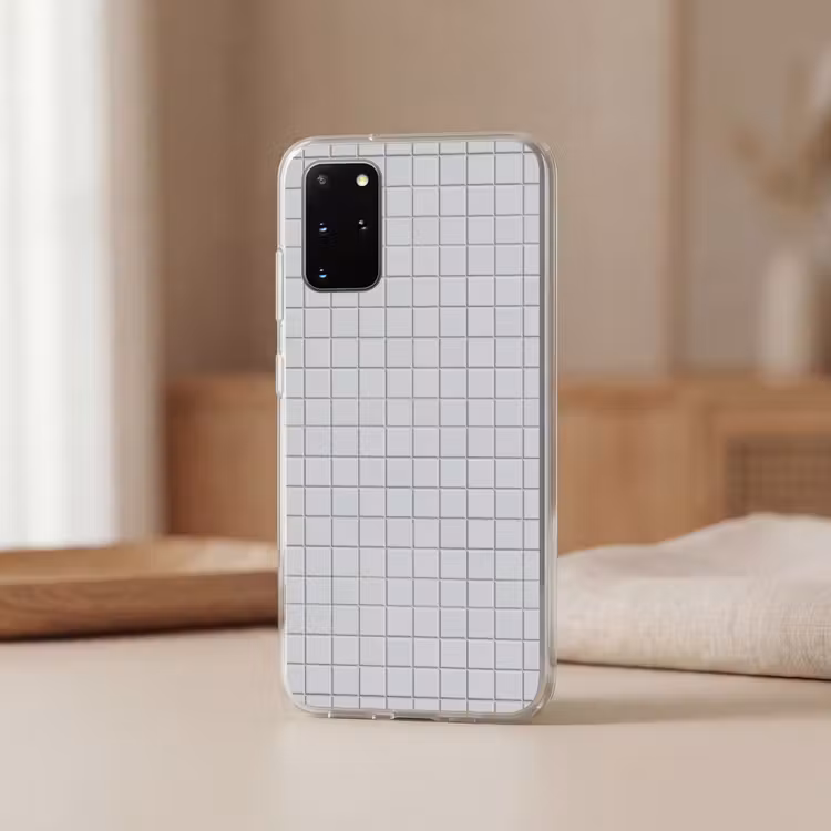 Telefoonhoesje - Patroon - Tegels - Licht - Grijs — 3