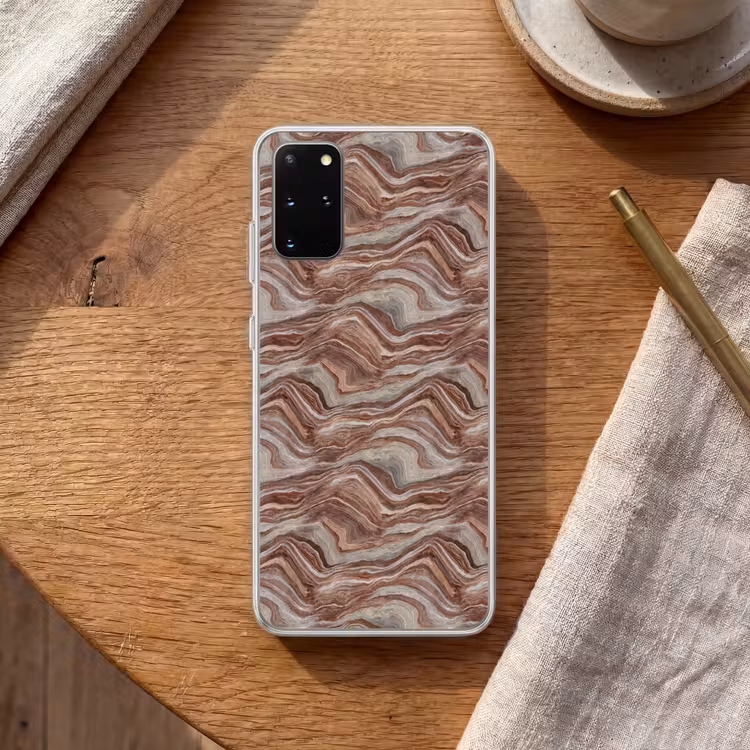Telefoonhoesje - Patroon - Zandsteen - Travertijn — 2
