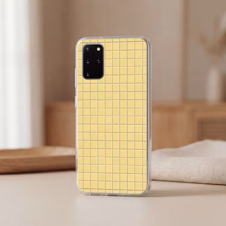Telefoonhoesje - Patroon - Tegels - Geel — 3