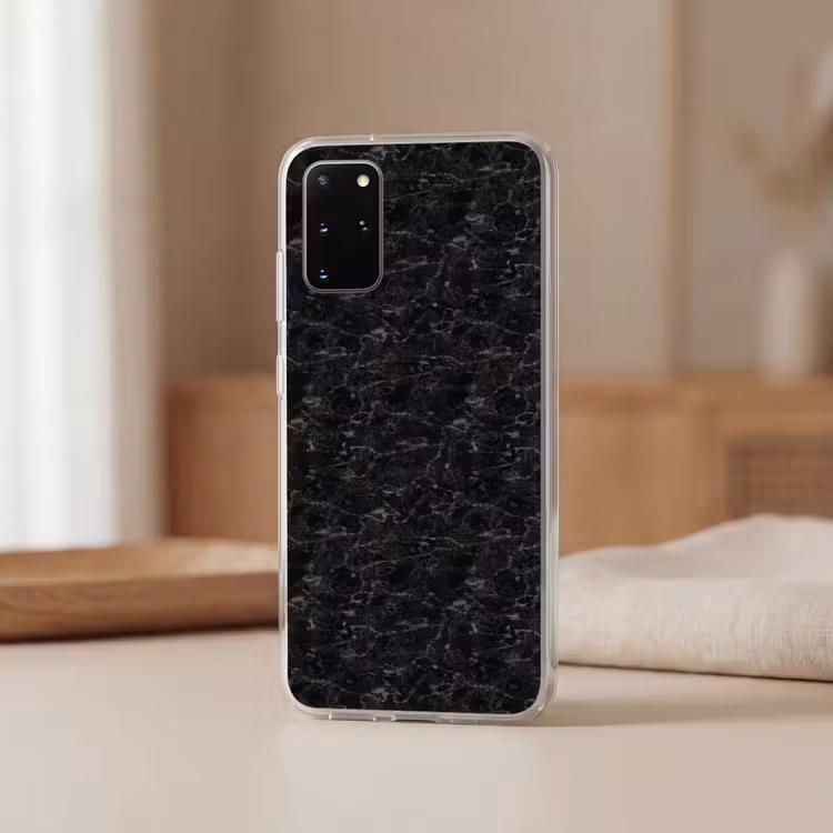 Telefoonhoesje - Marmer - Aders - Zwart — 3
