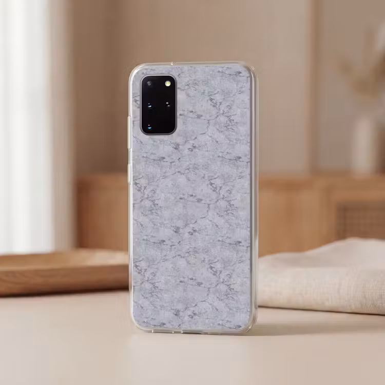 Telefoonhoesje - Marmerplaat - Patroon - Grijs — 3