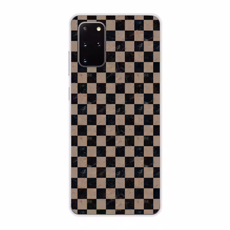 Telefoonhoesje - Patroon - Dambord - Marmer — 1
