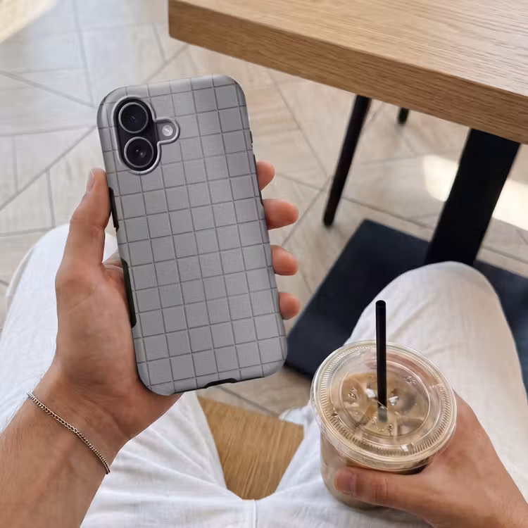Telefoonhoesje Toughcase - Modern - Patroon - Grijs — 4