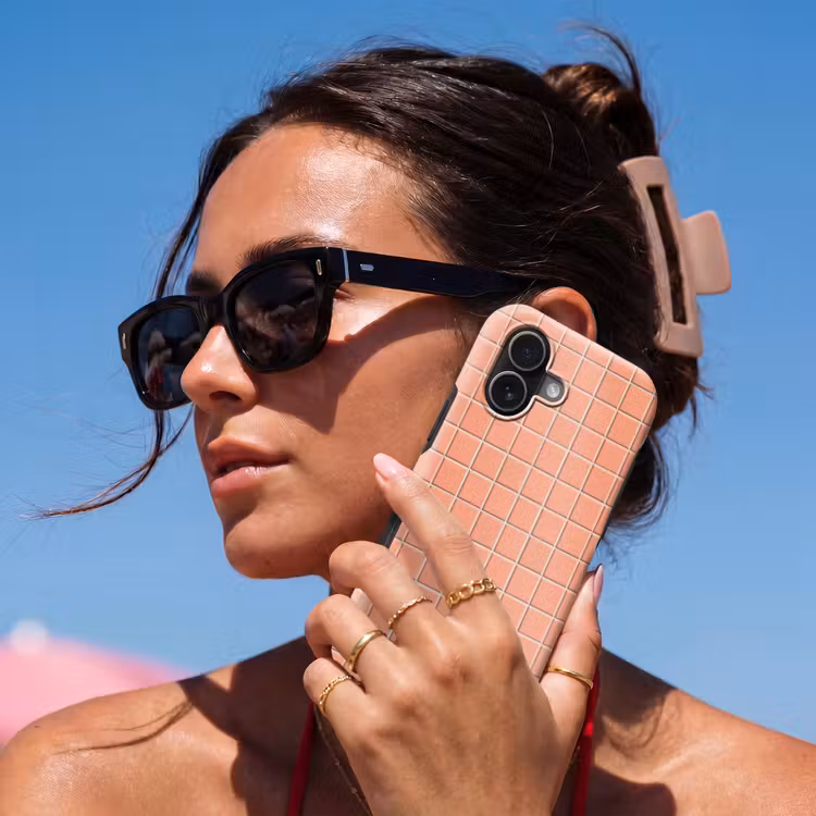 Telefoonhoesje Toughcase - Patroon - Tegels - Perzik — 6