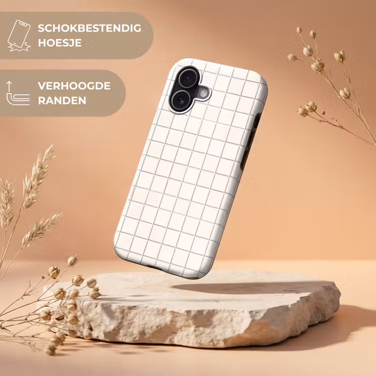 Telefoonhoesje Toughcase - Patroon - Tegels - Wit — 5