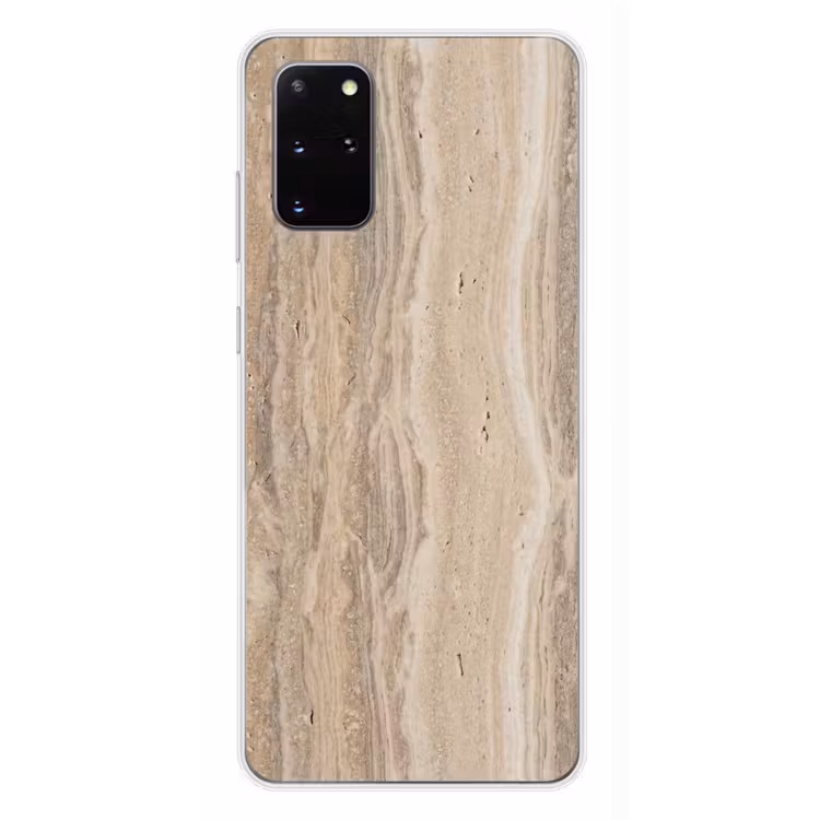 Telefoonhoesje - Steen - Patroon - Textuur - Natuurlijk - Beige — 4