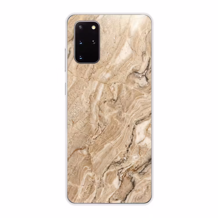 Telefoonhoesje - Textuur - Aders - Abstract - Modern - Beige — 1