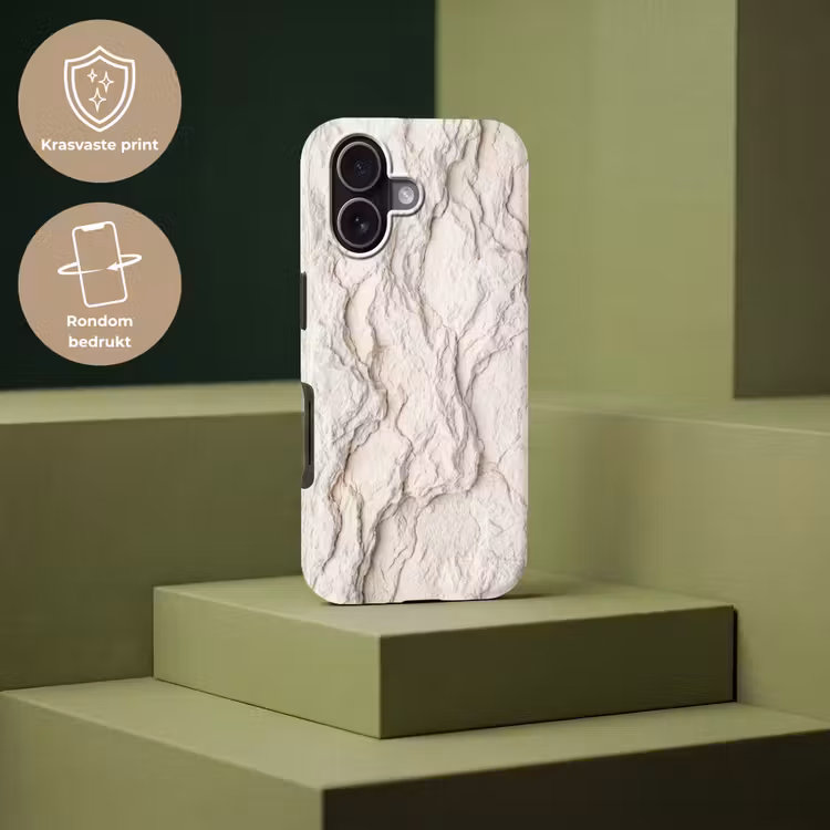 Telefoonhoesje Toughcase - Rots - Structuur - Natuur - Beige - Abstract — 7