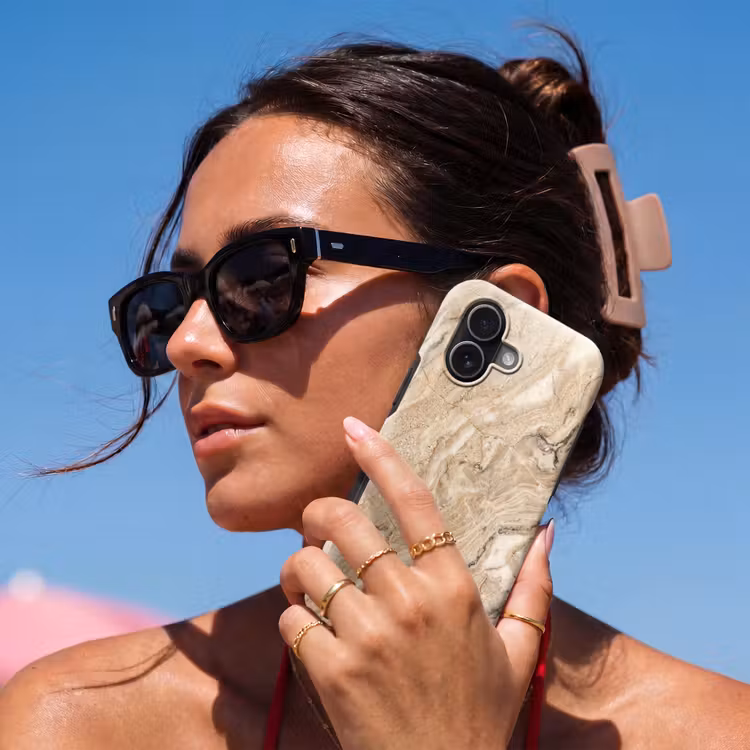 Telefoonhoesje Toughcase - Textuur - Aders - Abstract - Modern - Beige — 6