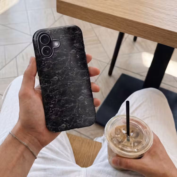 Telefoonhoesje Toughcase - Marmer - Aders - Zwart — 4