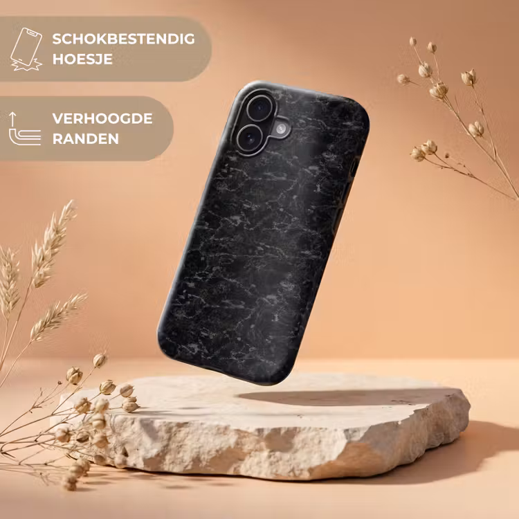 Telefoonhoesje Toughcase - Marmer - Aders - Zwart — 5