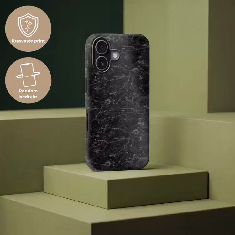 Telefoonhoesje Toughcase - Marmer - Aders - Zwart — 7