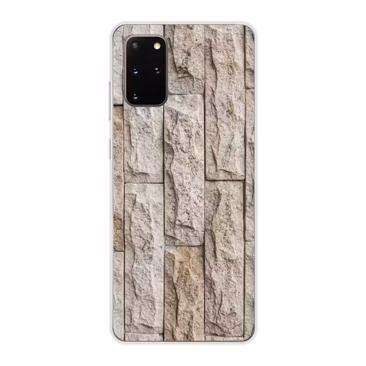 Telefoonhoesje - Muur - Steen - Ruw - Beige - Textuur — 1