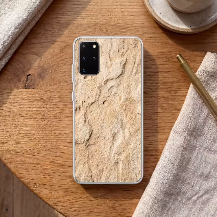 Telefoonhoesje - Textuur - Steen - Natuur - Beige — 2
