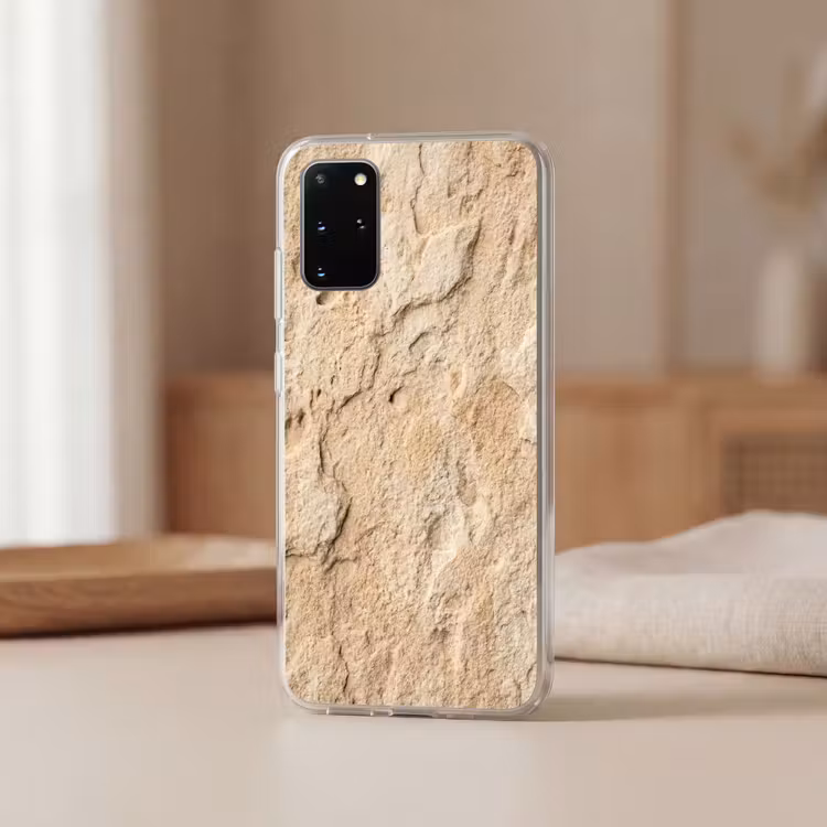 Telefoonhoesje - Textuur - Steen - Natuur - Beige — 3