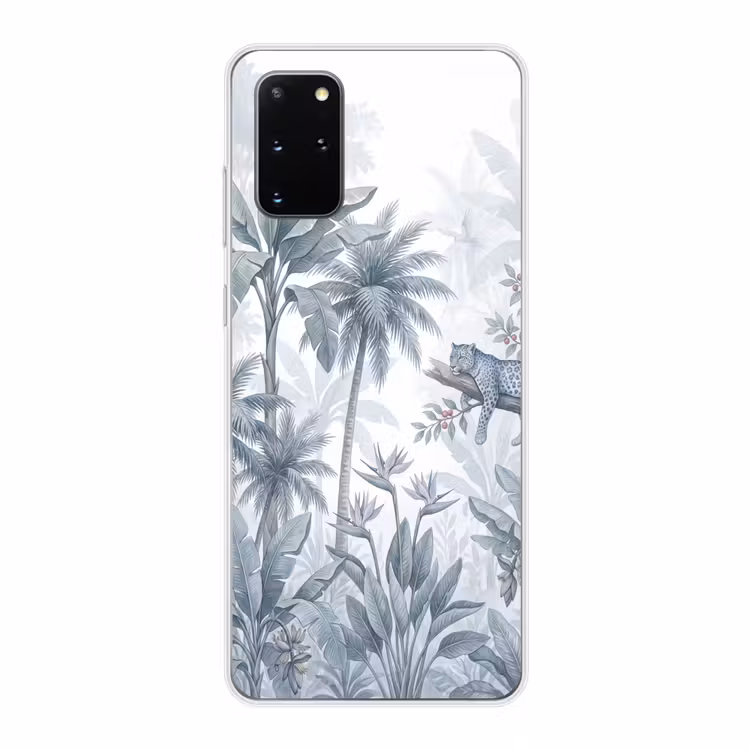 Telefoonhoesje - Kat - Tropisch bos - Modern - Grijs — 1