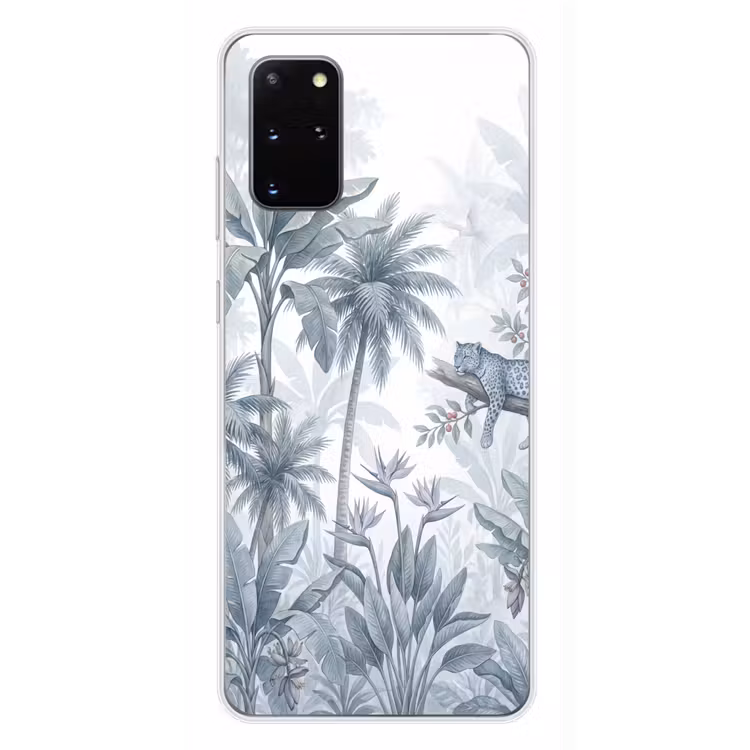 Telefoonhoesje - Kat - Tropisch bos - Modern - Grijs — 4