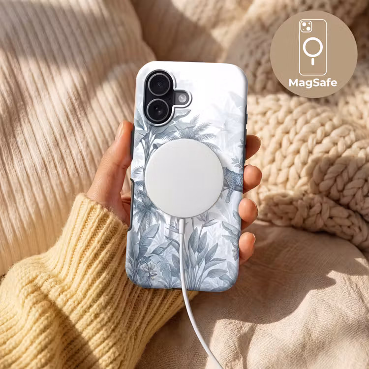 Telefoonhoesje Toughcase - Kat - Tropisch bos - Modern - Grijs — 8
