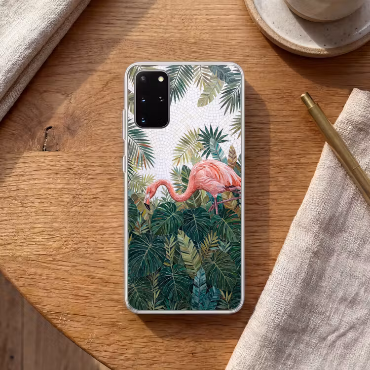 Telefoonhoesje - Natuur - Bladeren - Abstract - Groen - Vogel — 2