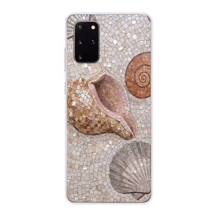 Telefoonhoesje - Schelp - Mozaïek - Zee - Beige - Modern — 1