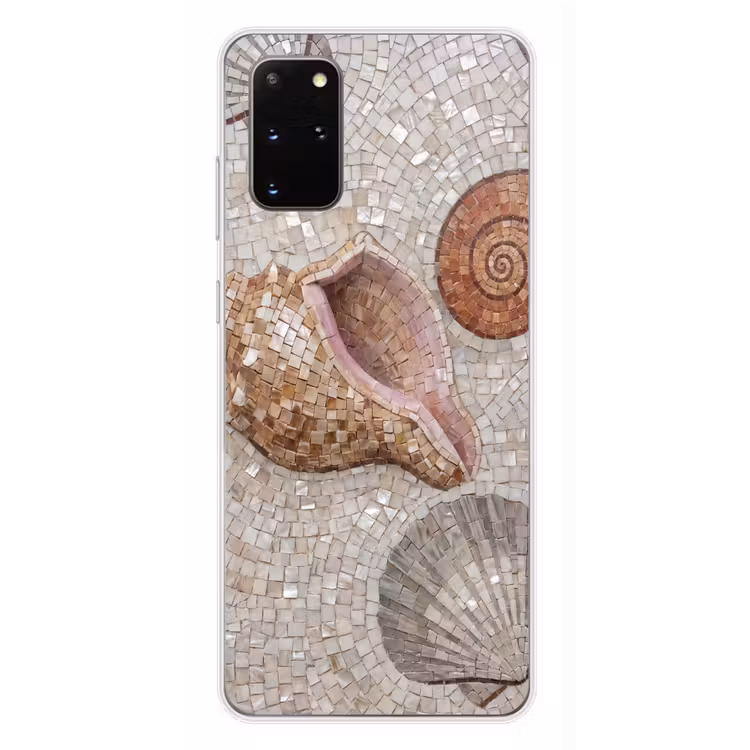 Telefoonhoesje - Schelp - Mozaïek - Zee - Beige - Modern — 4