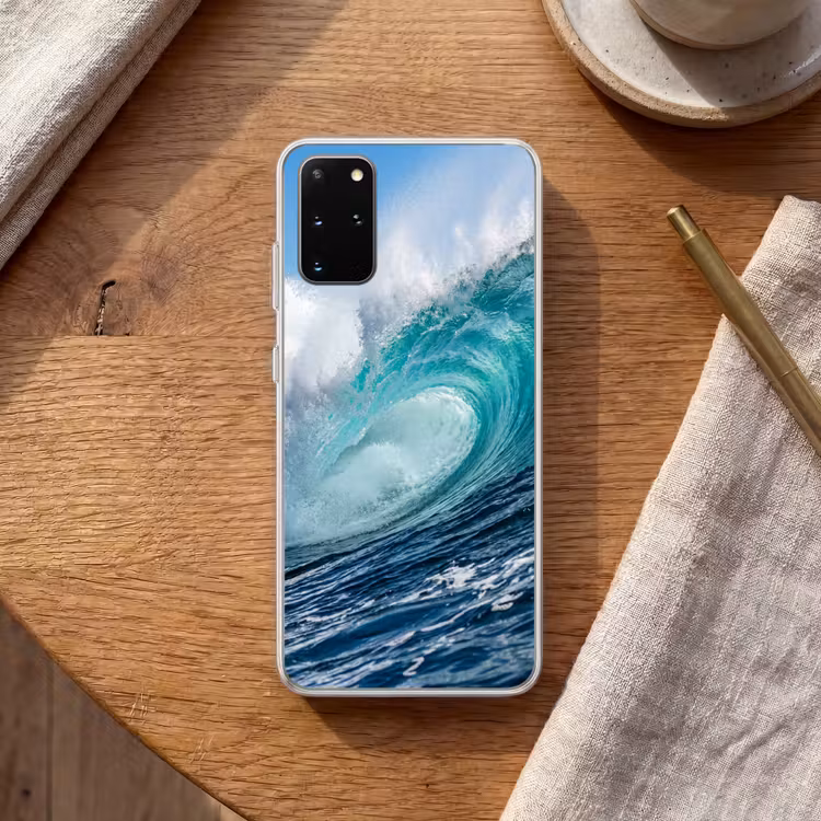 Telefoonhoesje - Golf - Oceaan - Water - Dynamisch - Blauw — 2