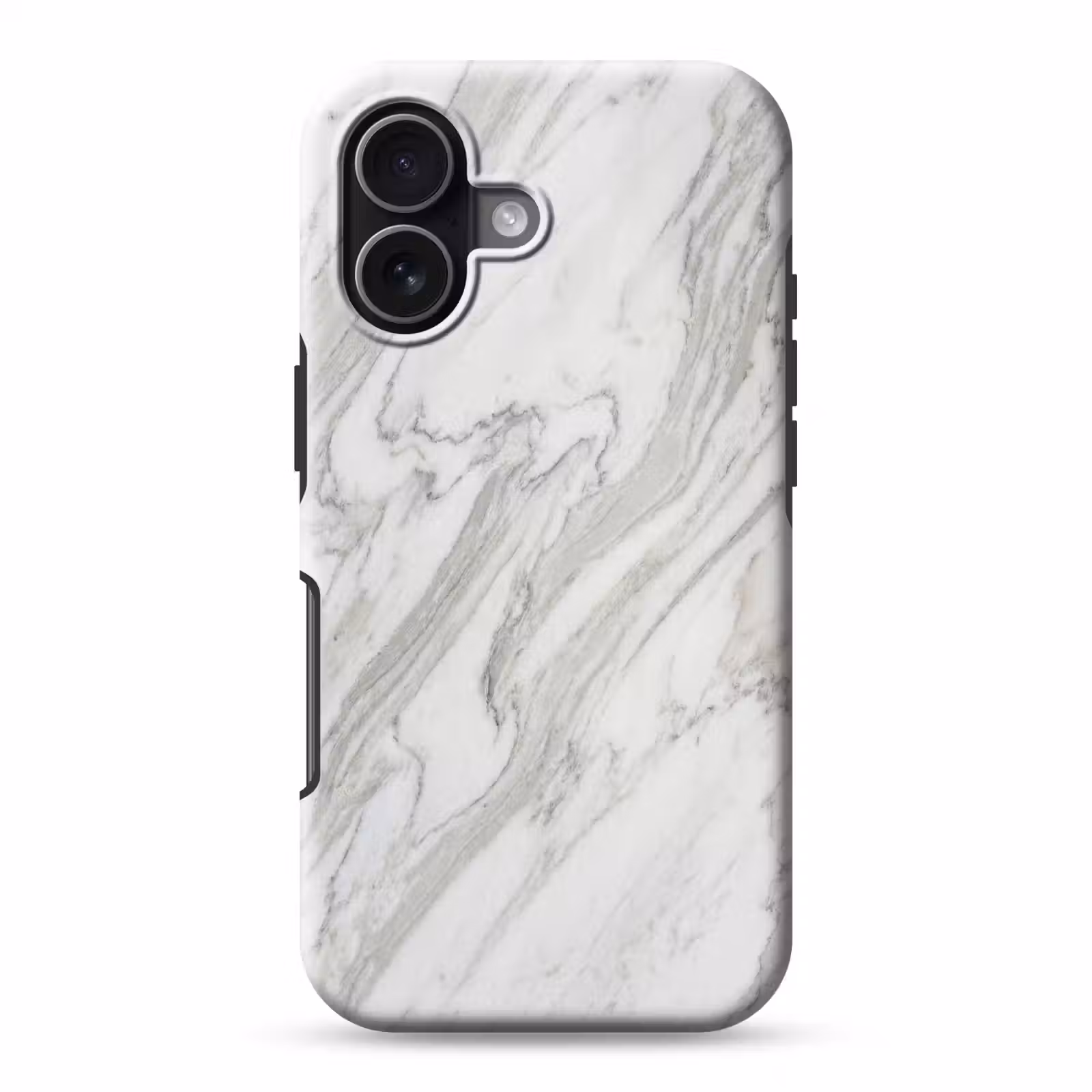 Telefoonhoesje Toughcase - Marmer - Wit - Grijs - Structuur - Modern — 1