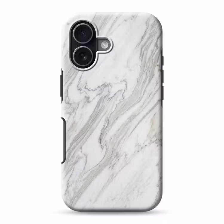 Telefoonhoesje Toughcase - Marmer - Wit - Grijs - Structuur - Modern — 1
