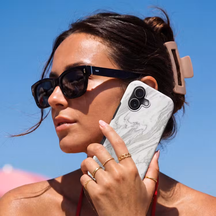 Telefoonhoesje Toughcase - Marmer - Wit - Grijs - Structuur - Modern — 6