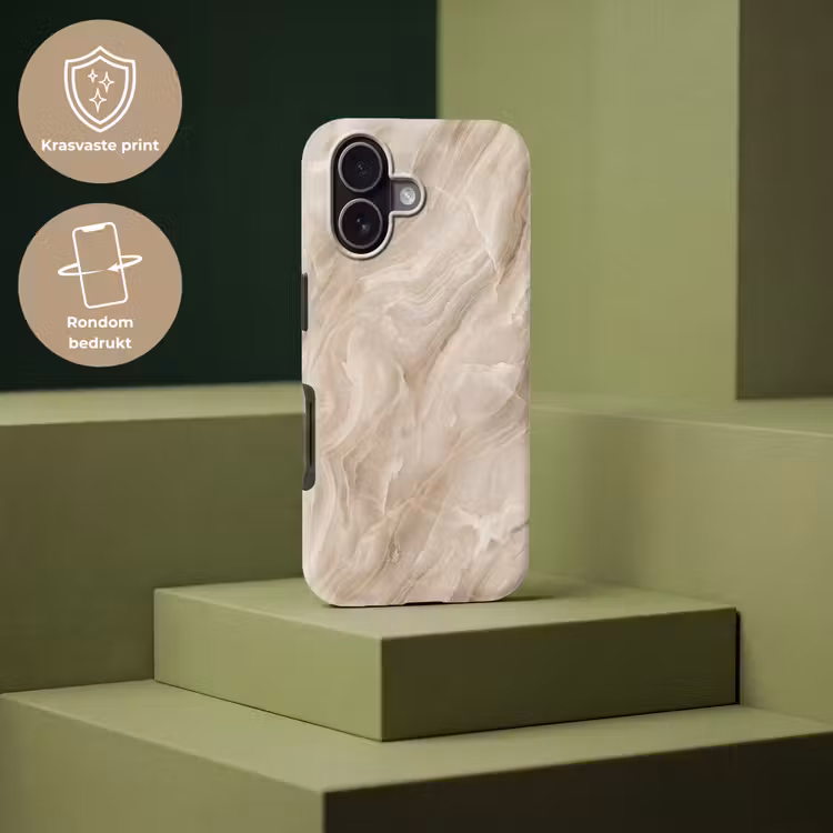 Telefoonhoesje Toughcase - Steen - Golvend - Abstract - Beige — 7