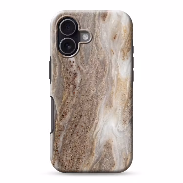 Telefoonhoesje Toughcase - Textuur - Steen - Abstract - Beige — 1