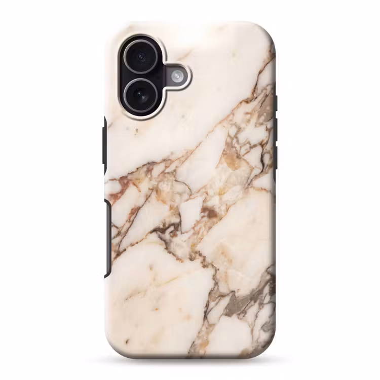 Telefoonhoesje Toughcase - Textuur - Gesteente - Aderen - Abstract - Wit — 1