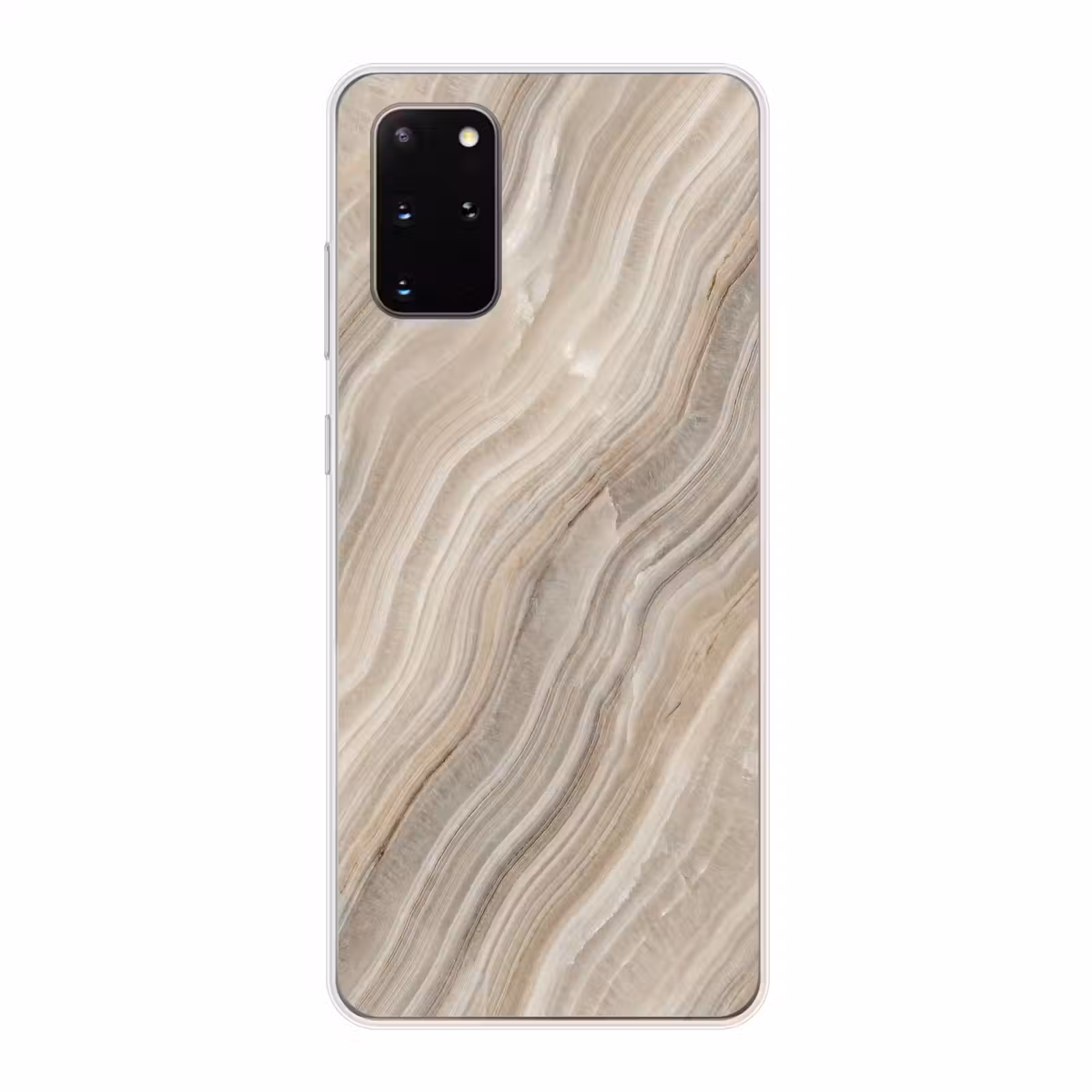 Telefoonhoesje - Textuur - Golvend - Abstract - Modern - Beige — 1