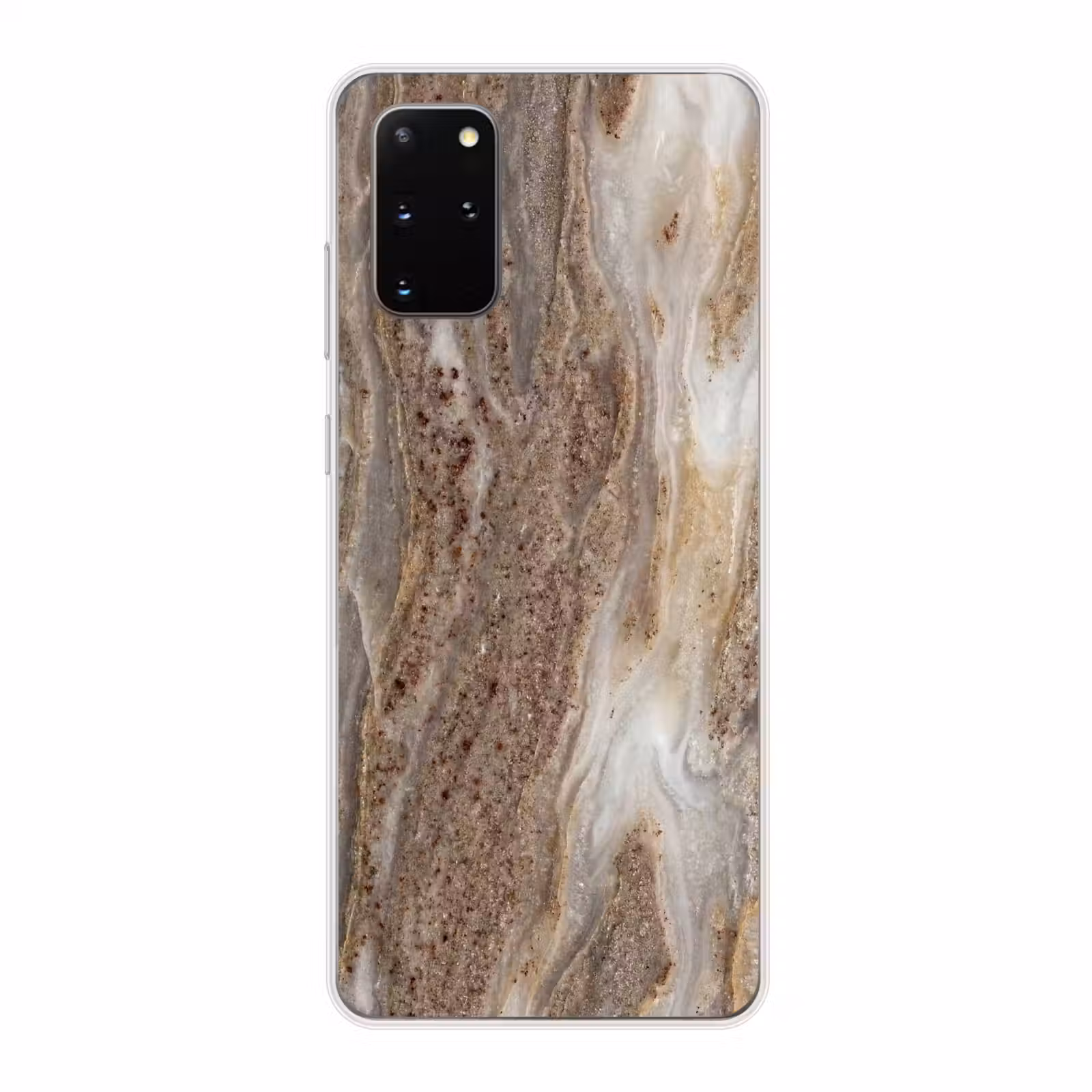 Telefoonhoesje - Textuur - Steen - Abstract - Beige — 1
