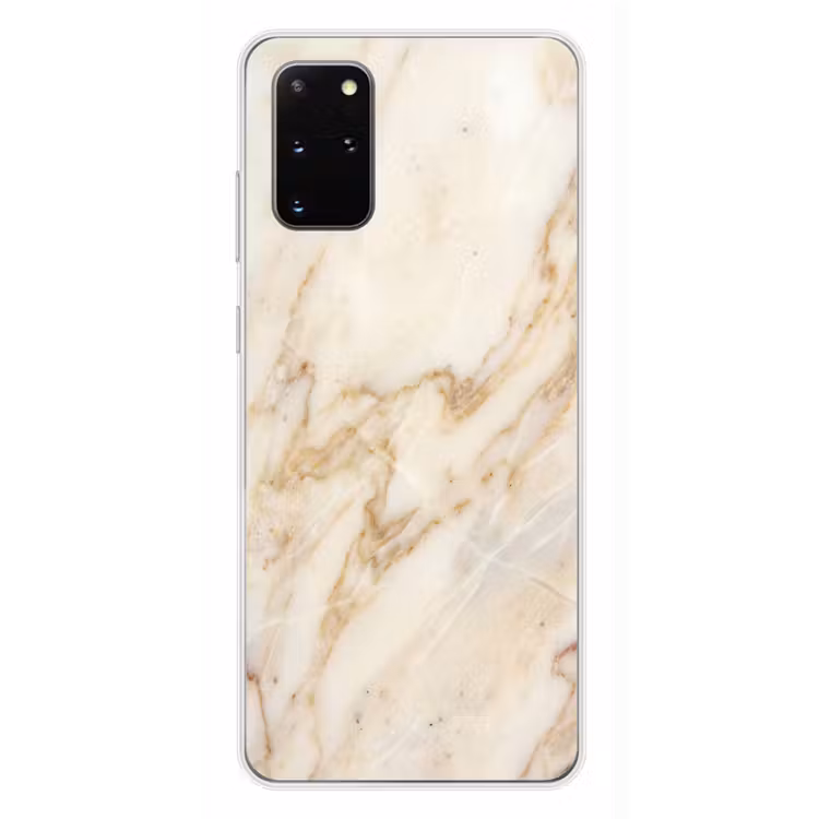 Telefoonhoesje - Marmer - Ader - Abstract - Wit - Goud — 4