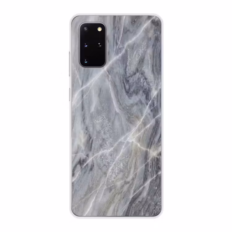 Telefoonhoesje - Marmer - Ader - Patroon - Abstract - Grijs — 1