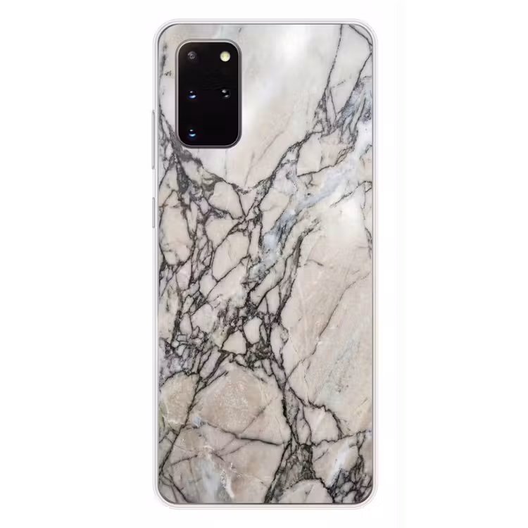 Telefoonhoesje - Marmer - Aderen - Patroon - Wit - Grijs — 4