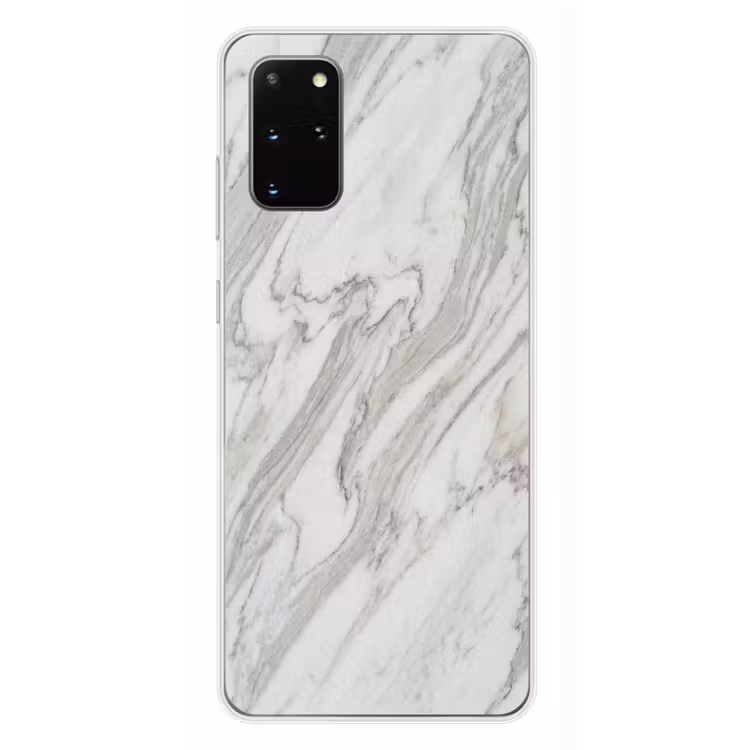 Telefoonhoesje - Marmer - Wit - Grijs - Structuur - Modern — 4