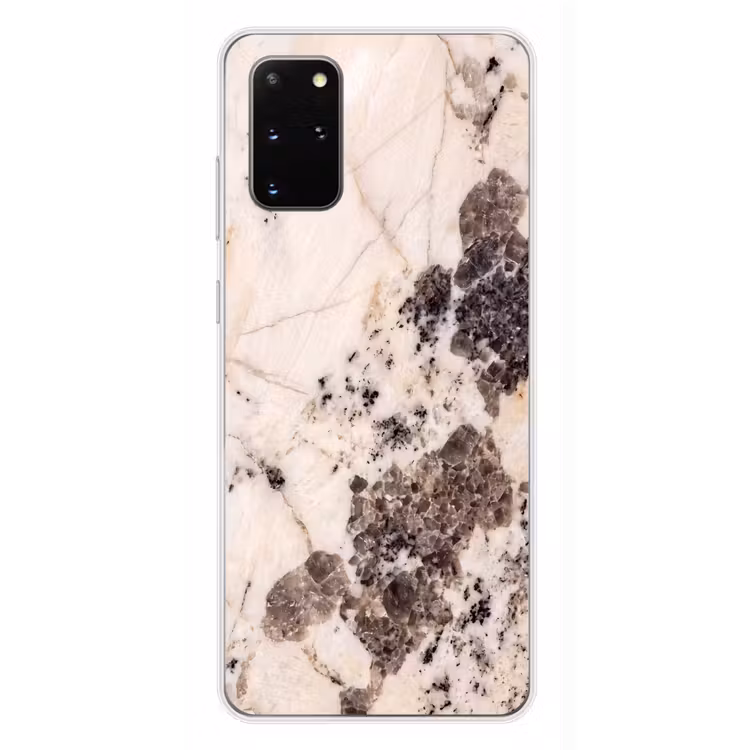 Telefoonhoesje - Natuursteen - Patroon - Abstract - Beige - Grijs — 4