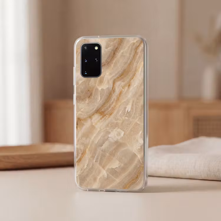 Telefoonhoesje - Steen - Ader - Natuur - Modern - Beige — 3