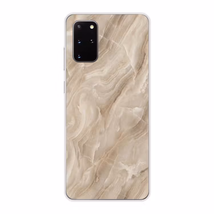 Telefoonhoesje - Steen - Golvend - Abstract - Beige — 1