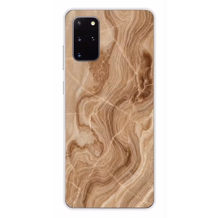 Telefoonhoesje - Textuur - Golvend - Abstract - Warm - Bruin — 4