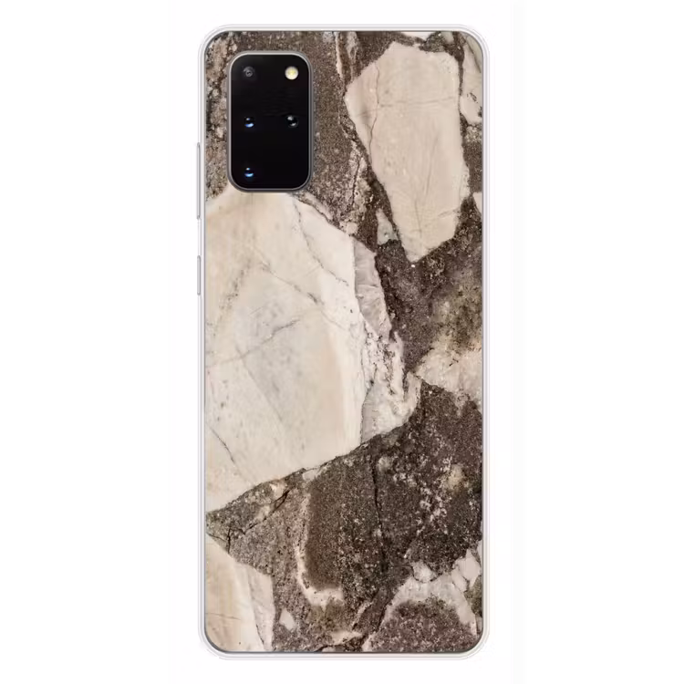 Telefoonhoesje - Textuur - Marmer - Abstract - Beige - Bruin — 4