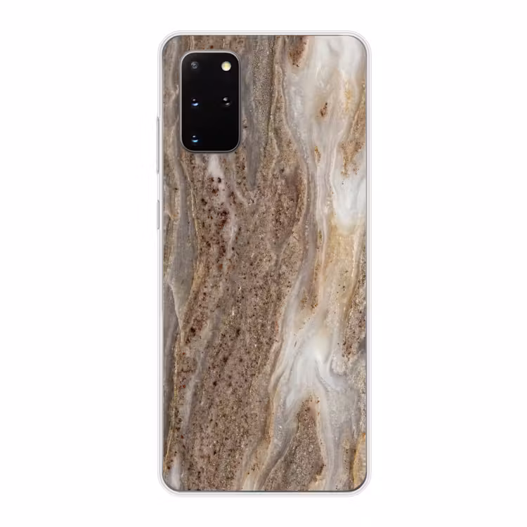 Telefoonhoesje - Textuur - Steen - Abstract - Beige — 1